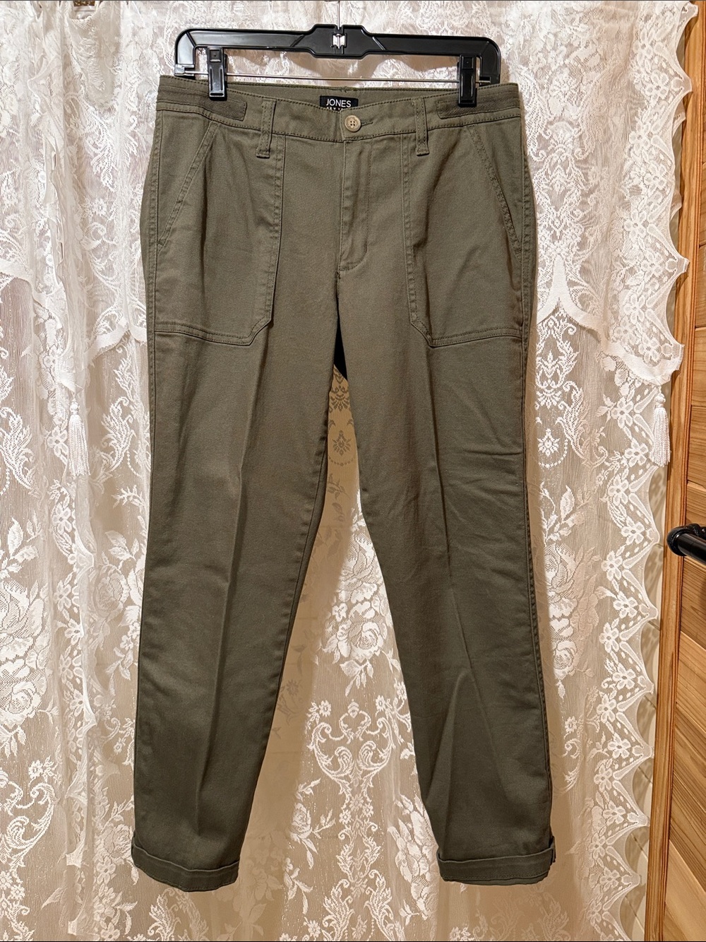 Jones New York Olive Utility Chinos